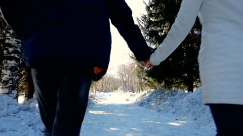 She walks with a guy Stock Footage 61522332