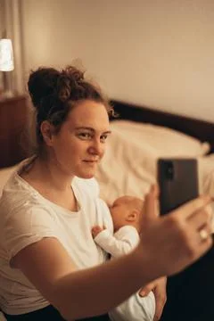She wants to remember every moment Stock Photos