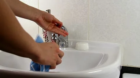 She washes Video stock 11435920