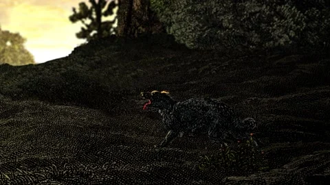 She-Wolf and Virgilio Video stock 236547480