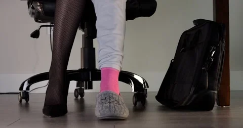 She would rather be home than in her office Stock Footage 196319188