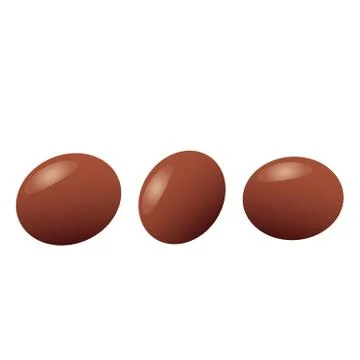 Shea nuts bio vector. Brown shea nut and organic nuts shea Stock Illustration