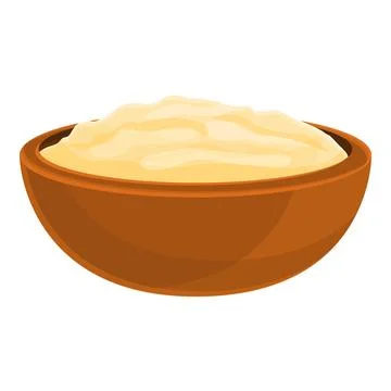 Shea tree half nut icon, cartoon style Stock Illustration