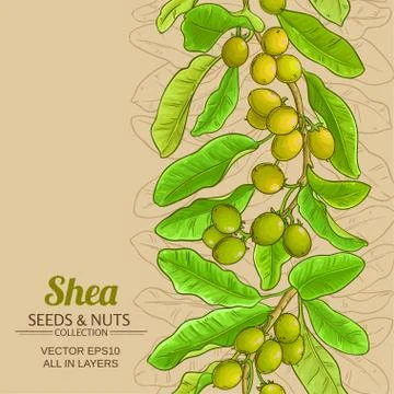 Shea vector pattern Stock Illustration