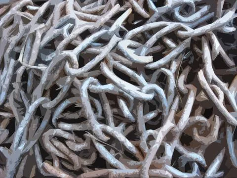 Sheaf of chains Stock Illustration