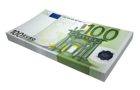 Sheaf of euro Stock Illustration