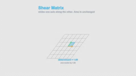 Shear Matrix Labeled Linear Algebra Animation Animation Alpha 4K Stock-Footage 339727003