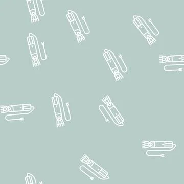 Shear sheep electric tool line seamless pattern Stock Illustration
