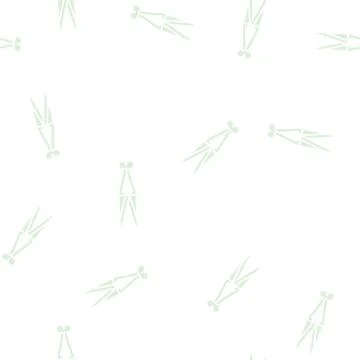 Shear sheep hand tool glyph seamless pattern Stock Illustration