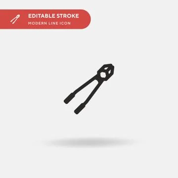 Shear Simple vector icon. Illustration symbol design template for web mobile  Stock Illustration