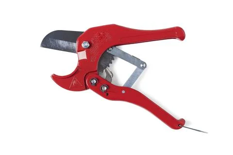 Shears for cutting polypropylene pipes Stock Photos