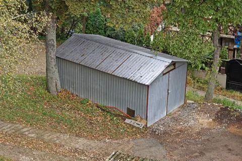 Shed garage structure Foto stock