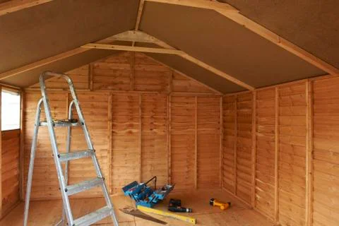 Shed interior Stock Photos