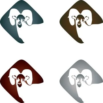 Sheep, animal, logo Stock Illustration