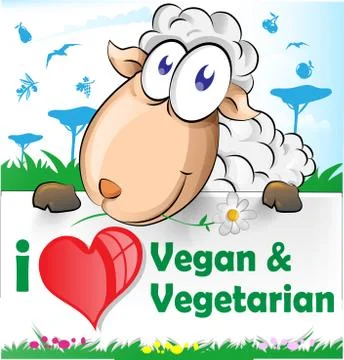 Sheep cartoon Stock Illustration