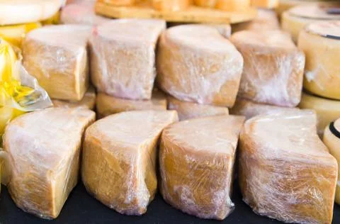 Sheep cheeses Fotos de archivo