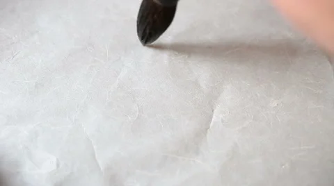 "sheep" in Chinese calligraphy Stock Footage 45295683