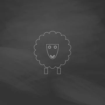 Sheep computer symbol Stock Illustration