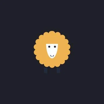 Sheep computer symbol Stockillustratie