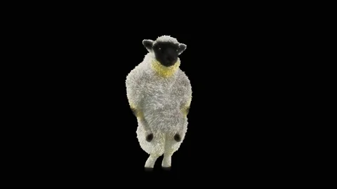 Sheep Dancing, with Alpha matte. 库存影片 219566300
