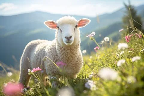 Sheep in a field  Stock Photos