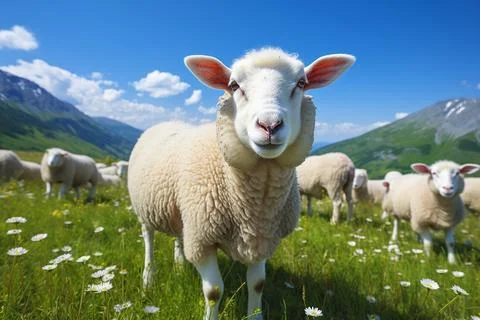 Sheep in a field  Stock Photos