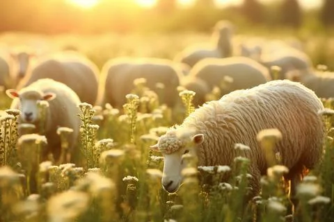 Sheep in a field  Stock Photos