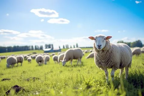 Sheep in a field  Stock Photos