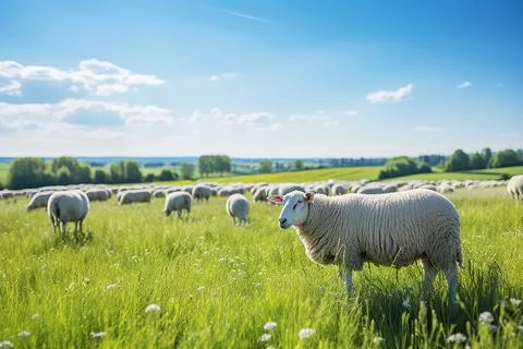 Sheep in a field  Stock Photos