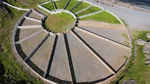 Sheep herding structure, 4K Video stock 138314190