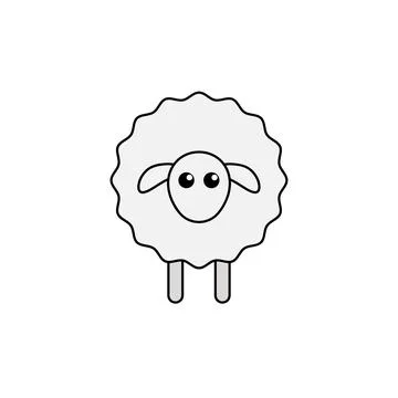 Sheep Icon Conceptual Vector Illustration Design Stock Illustration