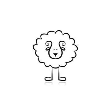 Sheep icon Stock Illustration