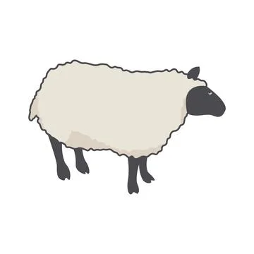 Sheep logo icon Stock Illustration