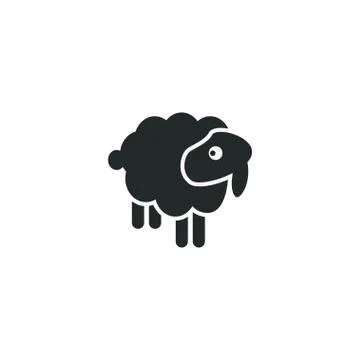 Sheep logo icon template Stock Illustration
