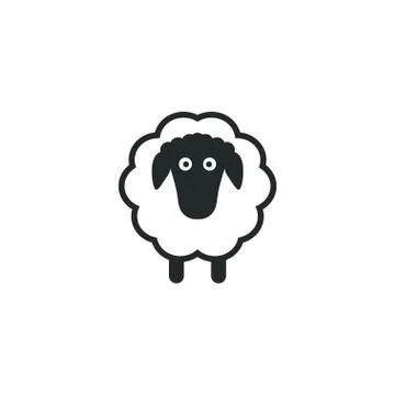 Sheep logo icon template Stock Illustration