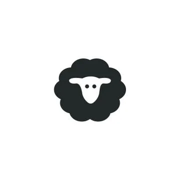 Sheep logo icon template Stock Illustration