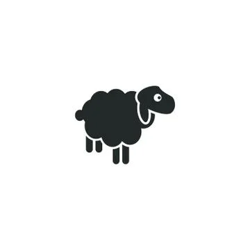 Sheep logo icon template Stock Illustration