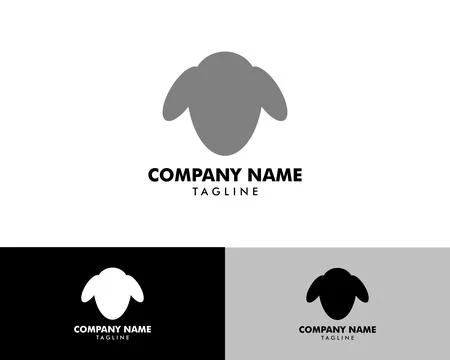 Sheep logo, Lamb vector design Stock Illustration
