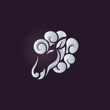 Sheep logo vector Stock Illustration