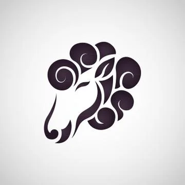 Sheep logo vector Stock Illustration