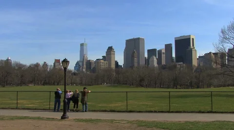 Sheep Meadow Central Park HD Video stock 41234967