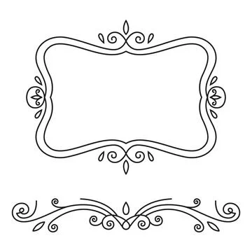 Sheep ornament. Floral frame. Stock Illustration