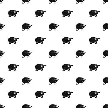 Sheep pattern seamless Stock Illustration