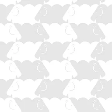 Sheep Pattern seamless. Lamb Background. Kids fabric ornament Stock Illustration