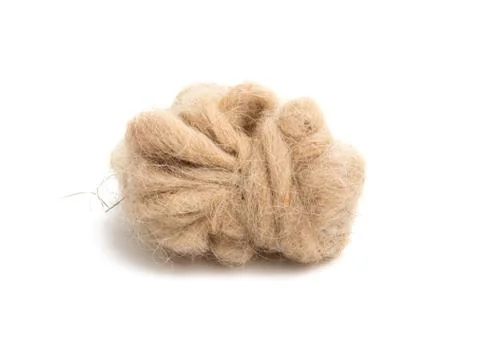 Sheep wool isolated Stock Photos