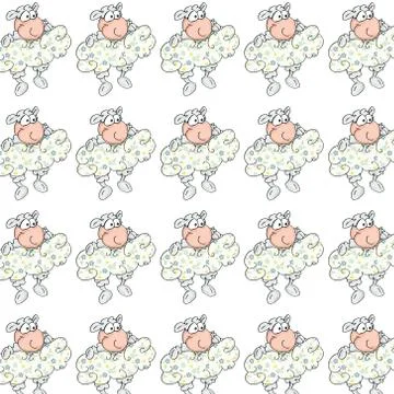 Sheepcloth or paper, with colored, for gift card Stock Illustration