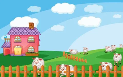 Sheeps Ilustración de archivo