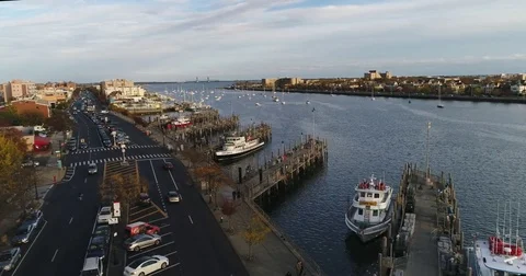 Sheepshead Bay NYC Brooklyn Vídeos de archivo 82138998