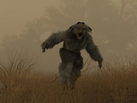 The Sheepsquatch Stock Illustration