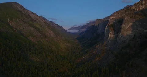 Sheer Granite Walls in Bitterroot National Forest Montana Stock Footage 331758714